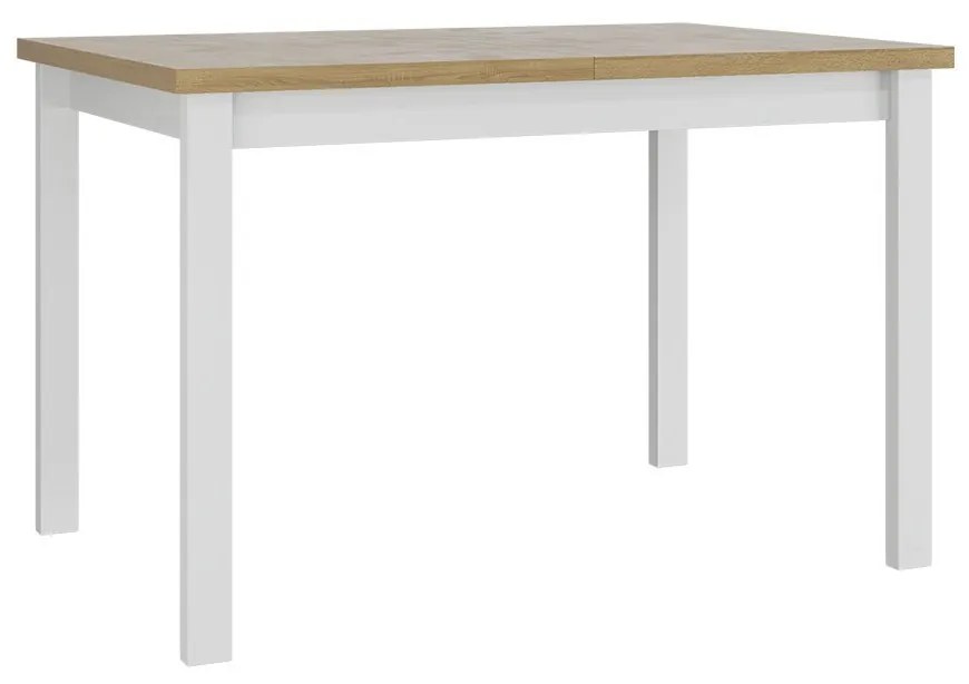 Masă sufragerie extensibilă Deasal 80 x 120 150 I (Stejar sonoma + Alb) (pentru 2-6 persoane). 1105364