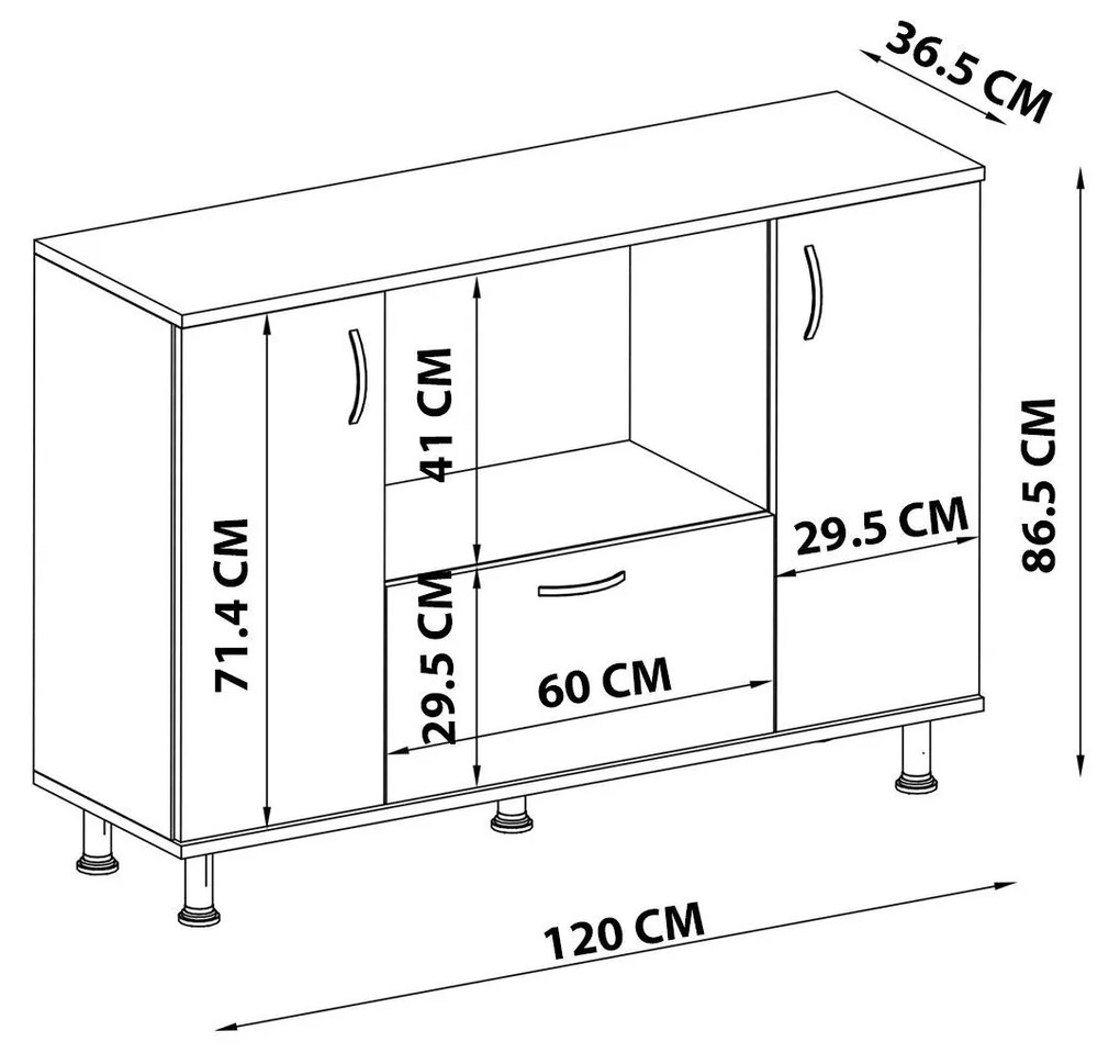 Dulap Mitevu 5 (alb) . 1094279