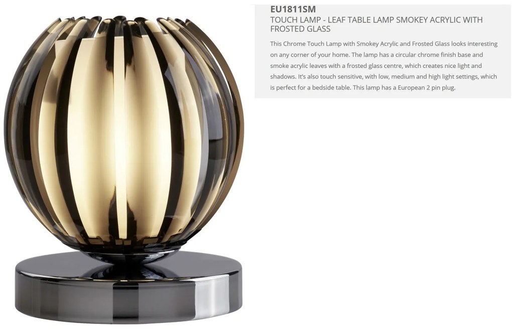 Lampa de masa cu design decorativ Claw EU1811SM SRT