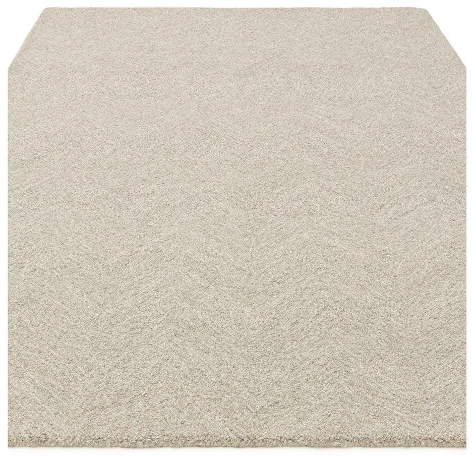 Covor crem țesut manual din amestesc de lână 120x170 cm Theodore Chevron – Asiatic Carpets