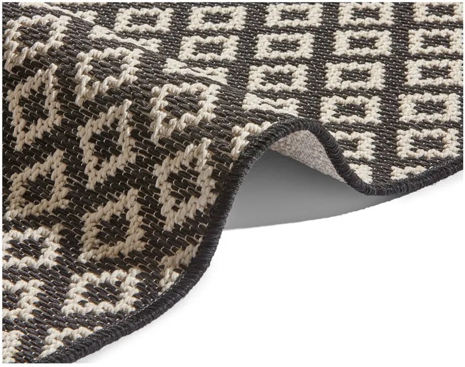 Covor Zala Living Minnia, 76 x 200 cm, negru-bej