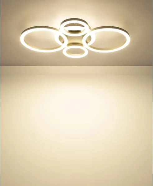 Globo 48039-40CO -LED Plafonieră LORETTA LED/40W/230V Ø 35,5x53 cm alamă