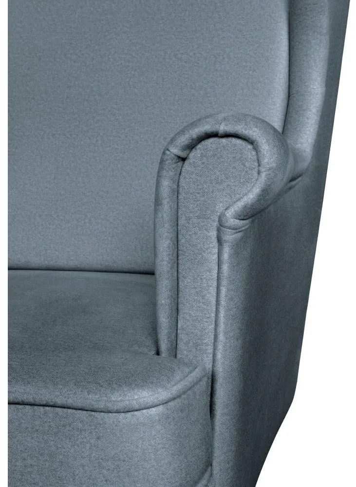 Fotoliu cu urechi Lotonas (gri albastru + wenge + negru) . 1097165