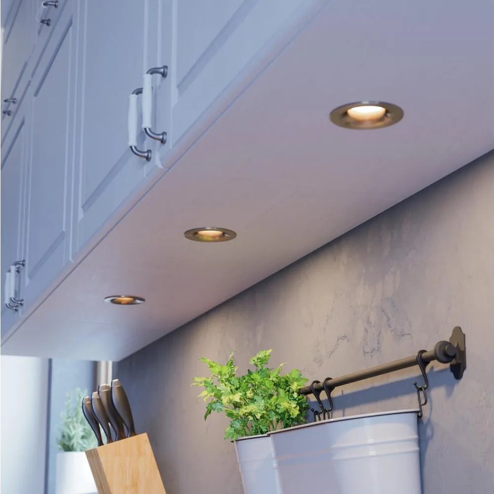 Eglo 902279 - Set 3x spoturi LED SALICETO, reglabil, LED/4,8W/230V, Ø8,8cm, crom