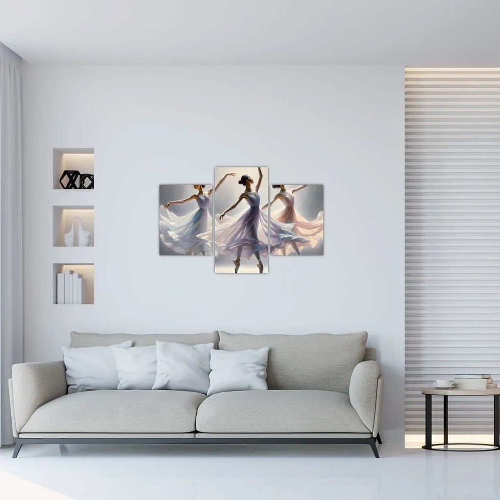 Tablou - Trei balerine (90x60 cm)