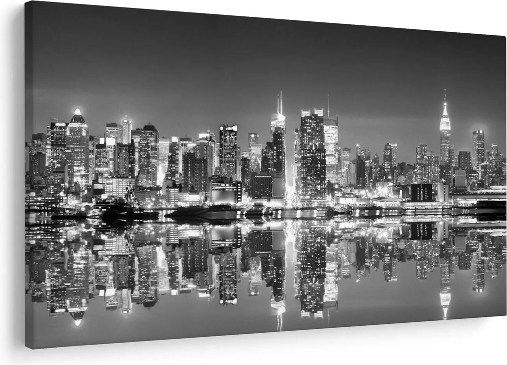 Tablou - New York, alb-negru (90x60 cm)