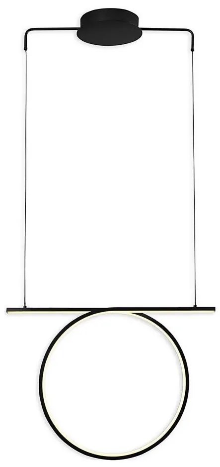 Lustră LED suspendată pe cablu ODETTA LED/30W/230V 4000K negru