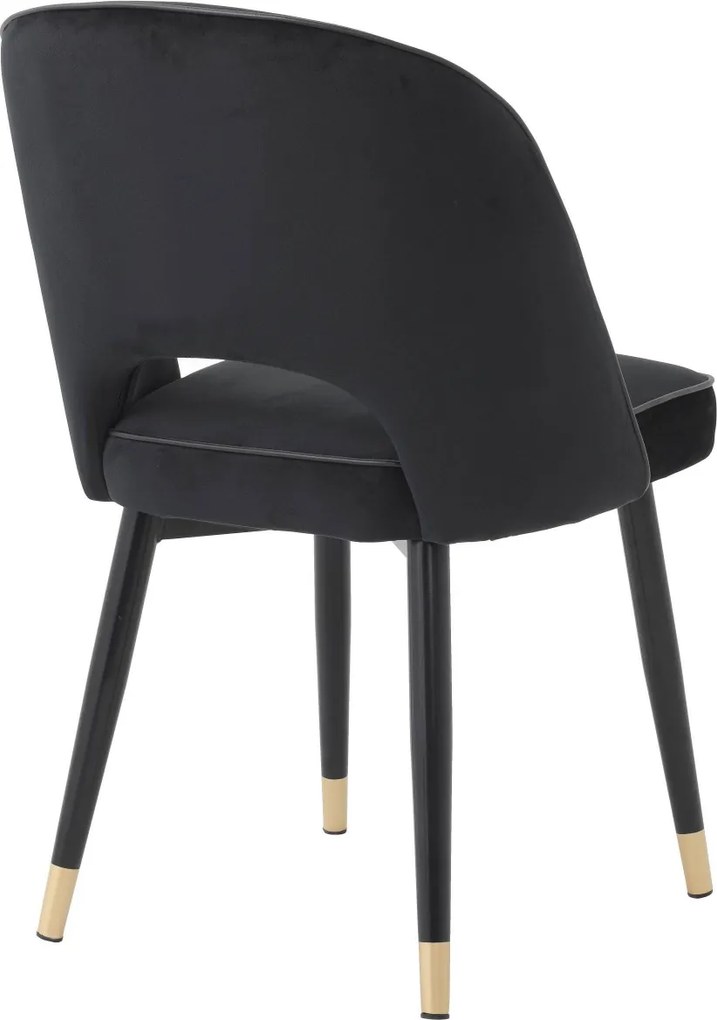 Set de 2 scaune design elegant Cliff, negru 114401 HZ