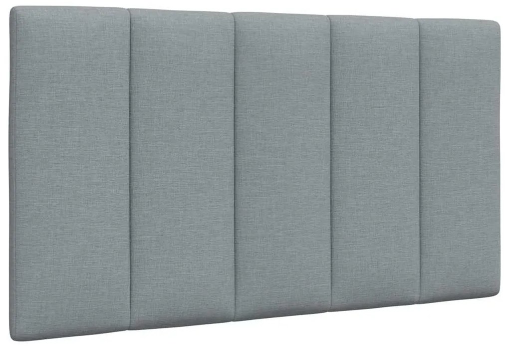 vidaXL Pernă tăblie de pat, gri deschis, 90 cm, material textil