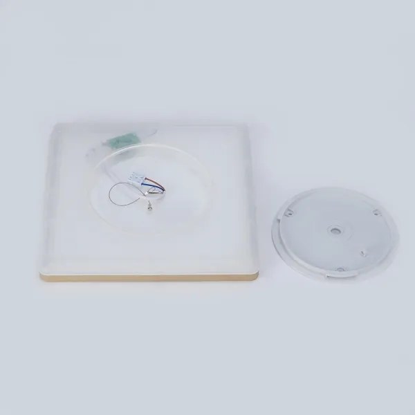 Brilagi - Corp de iluminat LED pentru baie ULTRA SLIM, 24 W, 230 V, 42 x 42 cm, auriu, IP54