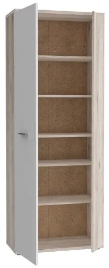 Comodă/Pantofar SIMO albă/taupe