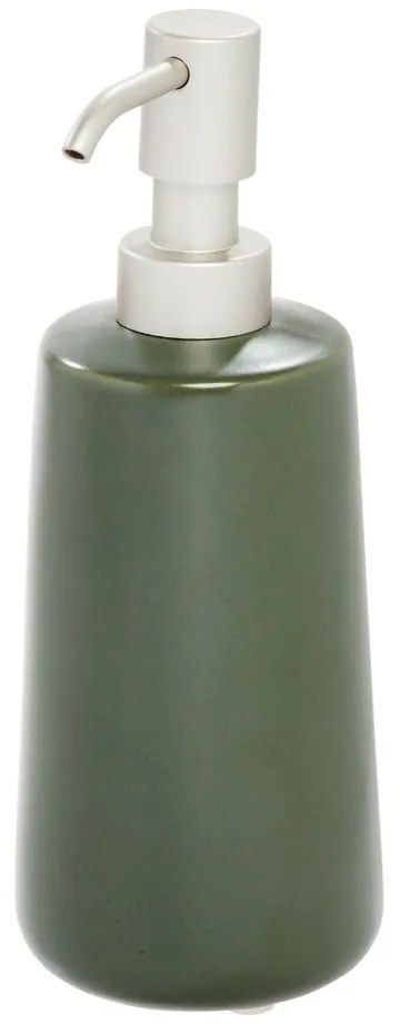 Dispenser de săpun din ceramică iDesign Eco Vanity, verde