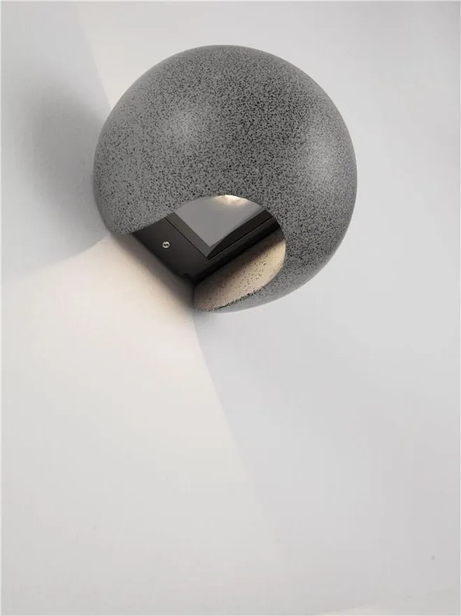 Aplica LED ambientala exterior IP65 SIMENTI Black Sandstone