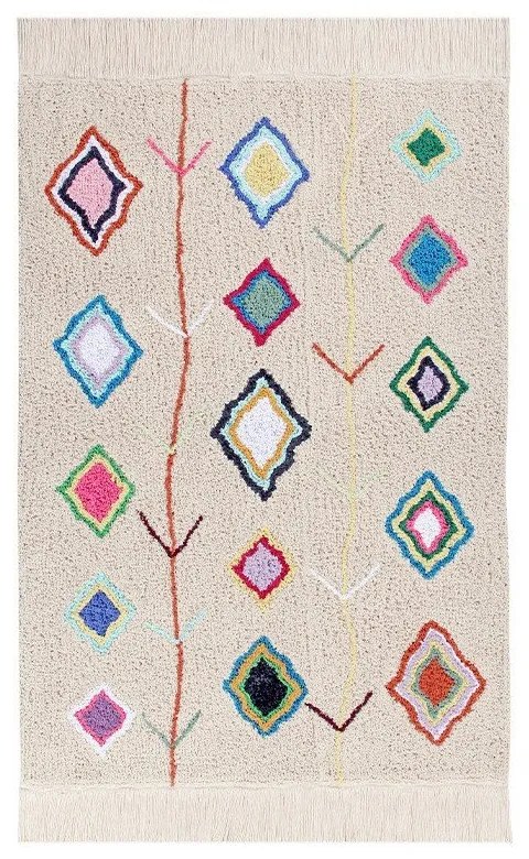 Covor crem lavabil/țesut manual din bumbac 170x240 cm Kaarol – Lorena Canals