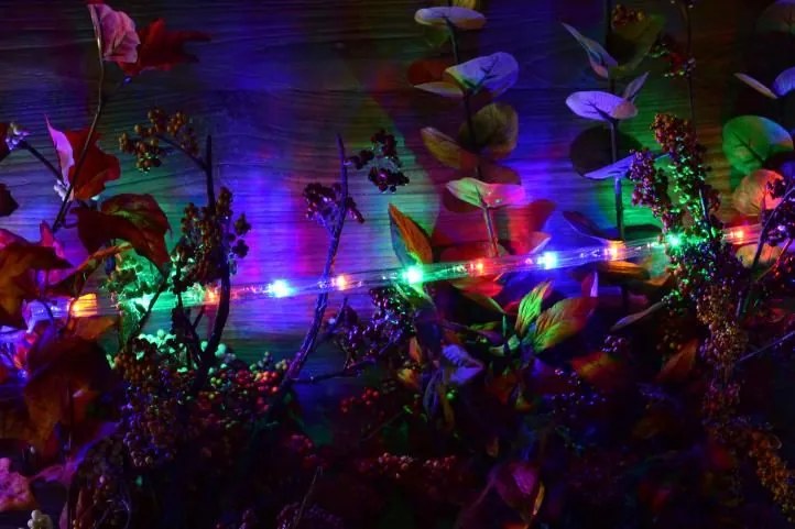 Cablu luminos LED - 240 becuri, 10 m, multicolor