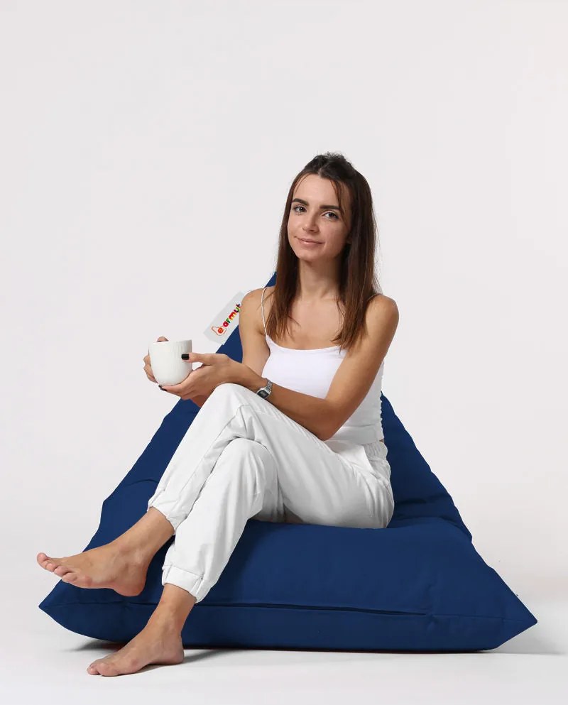 Fotoliu puf pentru grădină Pyramid Big Bed Pouf - Dark Blue
