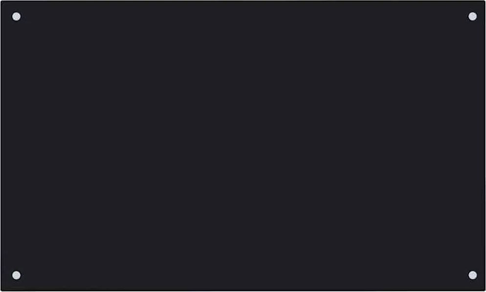 vidaXL Panou antistropi de bucătărie negru 100x60 cm sticlă securizată