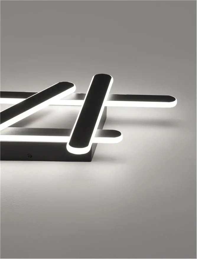 Lustra/Plafoniera LED design modern WILLOW Black