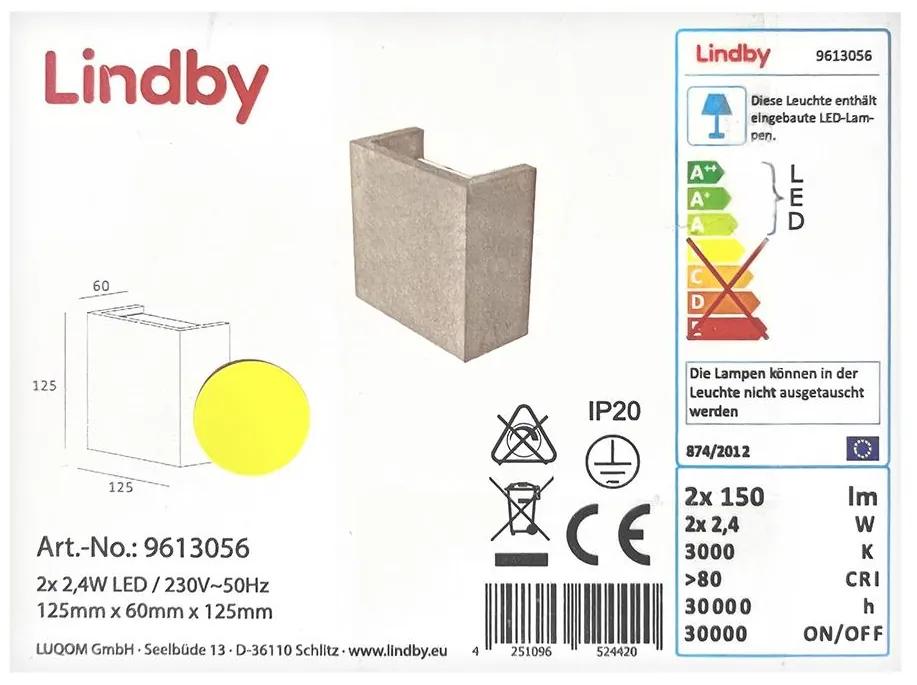 Aplică LED YVA 2xLED/2,4W/230V Lindby