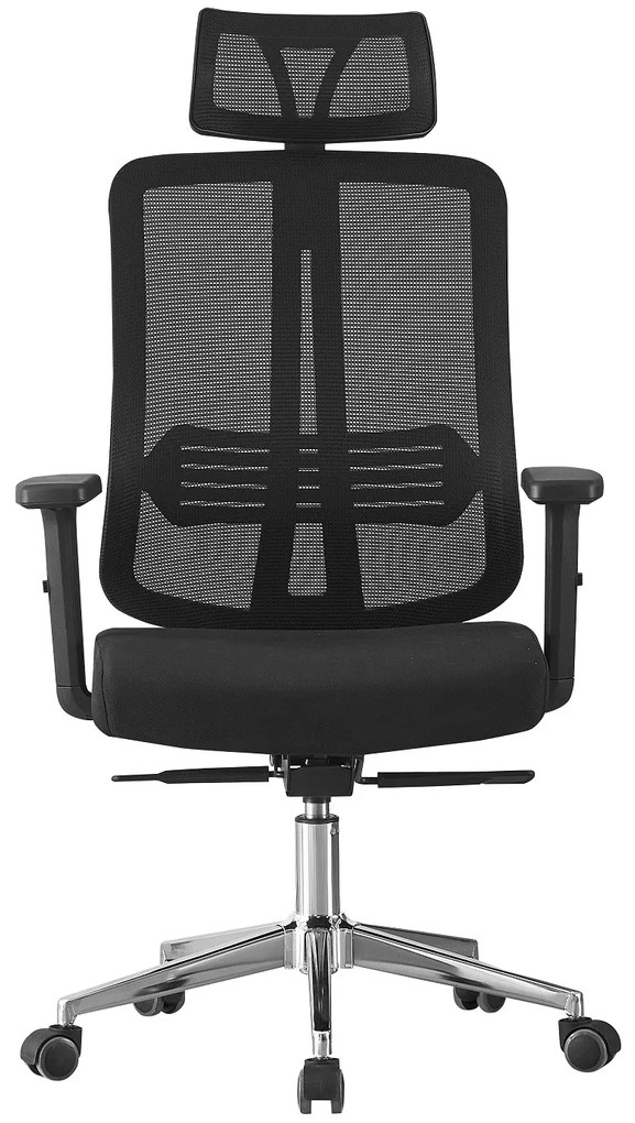 Scaun ergonomic, inaltime reglabila, rabatabil, Mesh, Negru