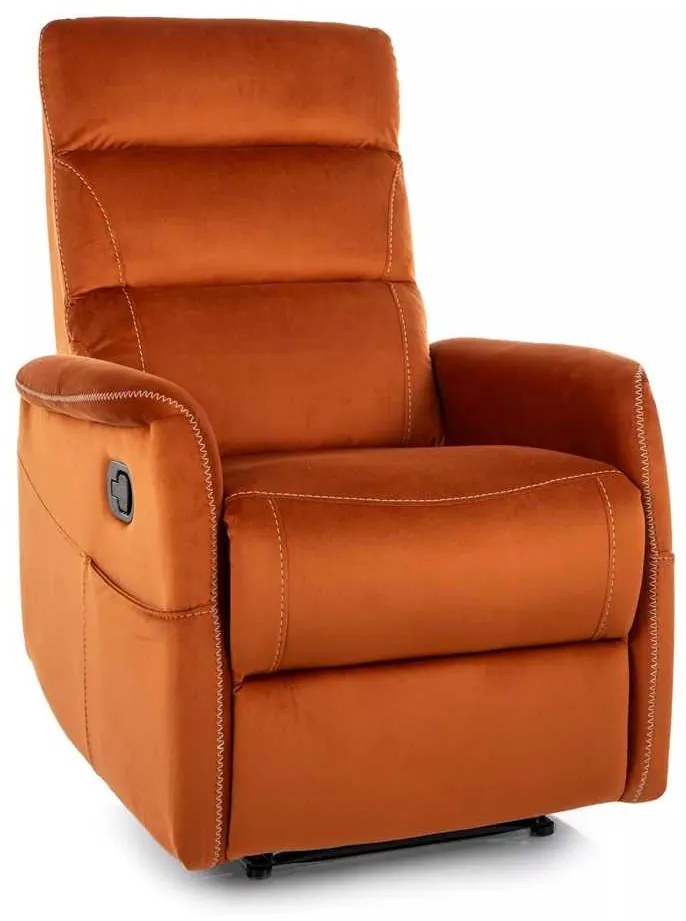 Scaun de masaj Vinci Velvet, portocaliu