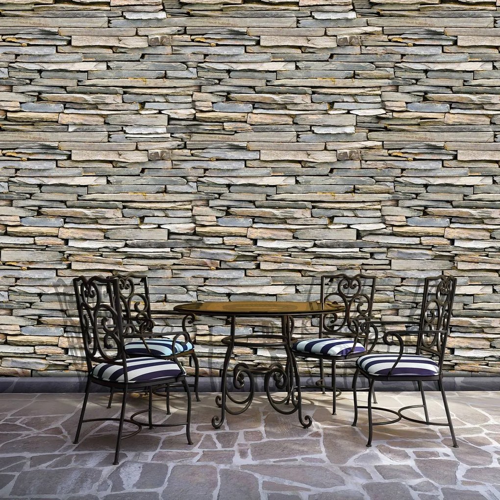 Fototapet - Perete din piatră si cărămizi (152,5x104 cm)