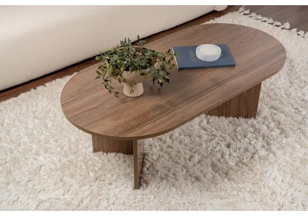 Masă de cafea NEL, nuc