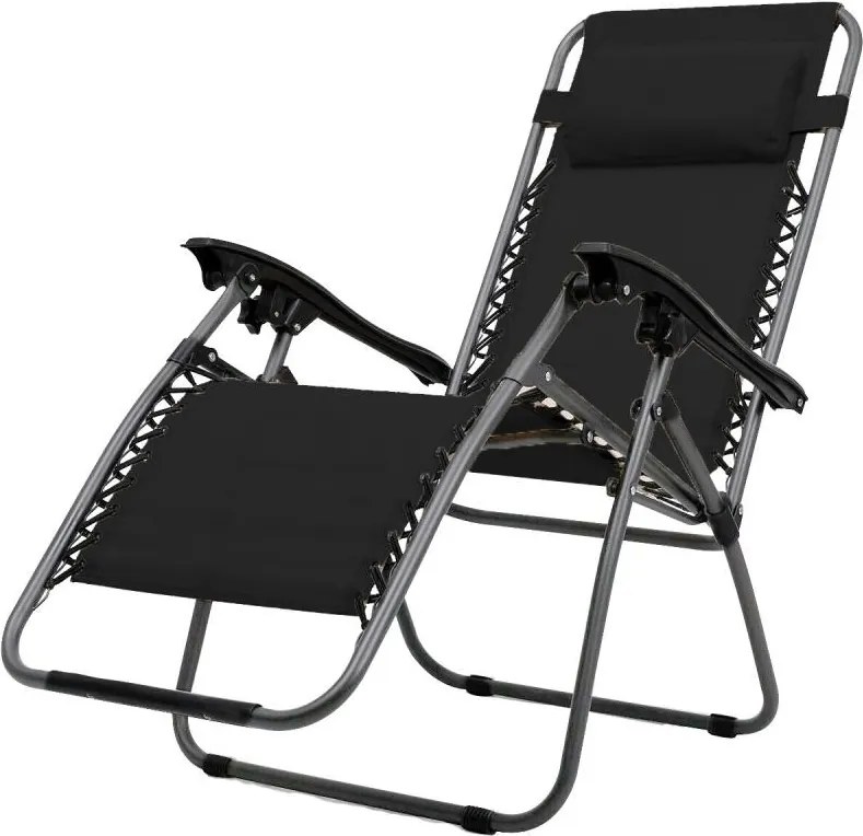 Fotoliu relaxant Avenberg SOFIA / DALLAS - negru