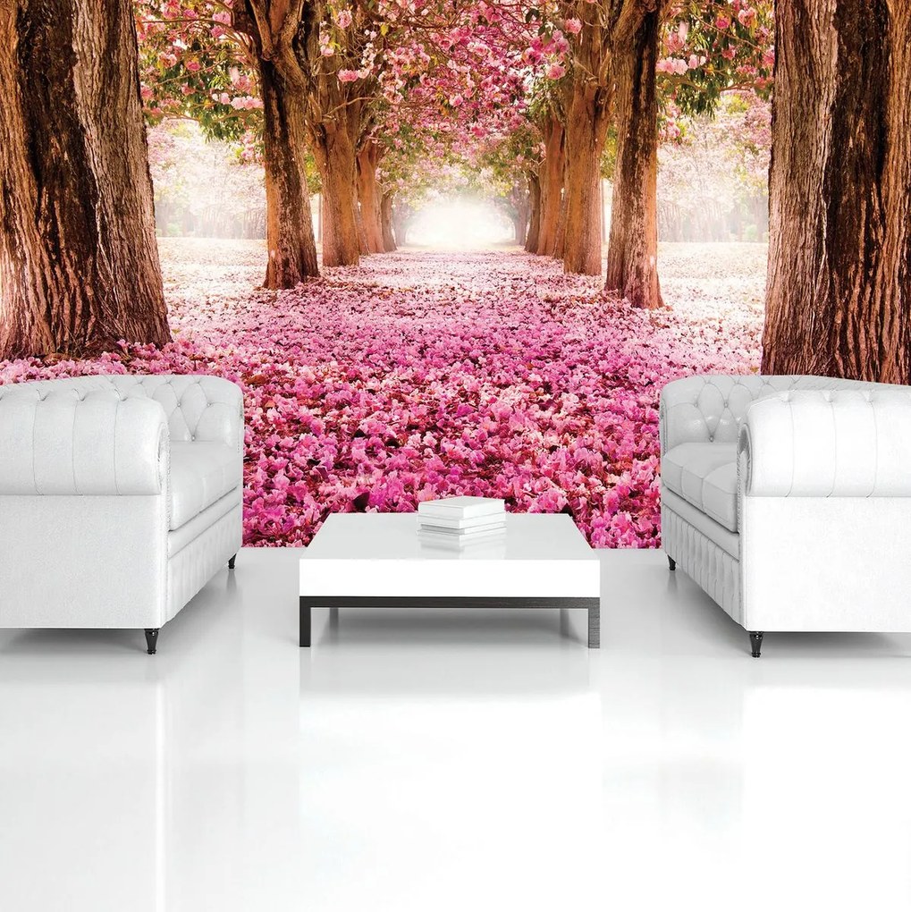 Fototapet - Alee florală (152,5x104 cm)