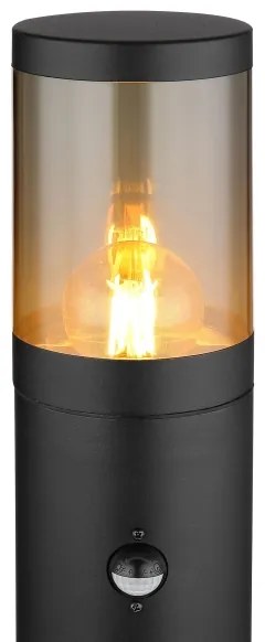 Lampă de exterior cu senzor XELOO 1xE27/60W/230V 50 cm IP44 Globo 32015BSS