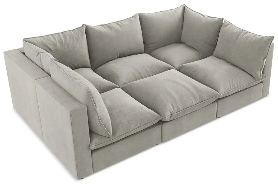 Canapea gri deschis 255 cm Manao – Makamii