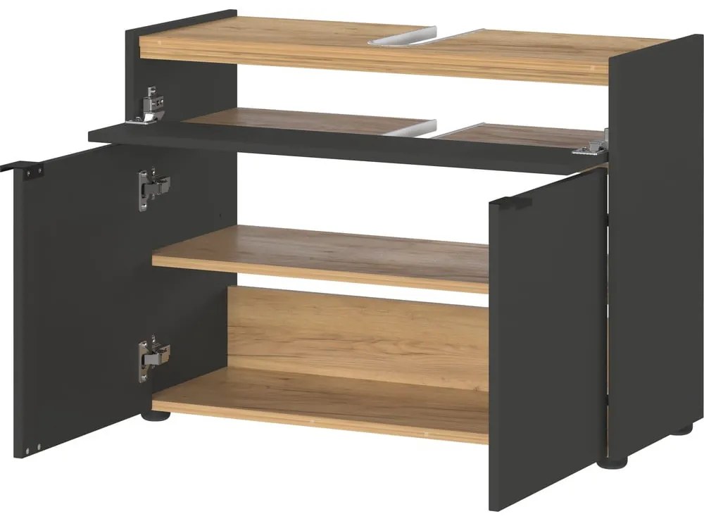 Set mobilă de baie gri antracit Forano – Germania