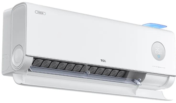 Aparat de aer condiționat inverter TCL FreshIN 3.0 TAC-12CHSD/FCI, 12000 BTU, 40 m², A+++, Wi-Fi, Control vocal, Functii inteligente, Super Turbo Start, iFeel, FreshIN+, ECO, Alb
