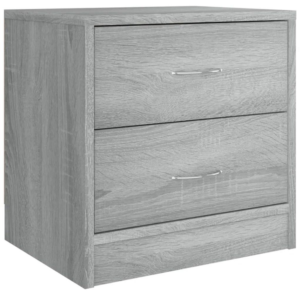 815407 vidaXL Noptieră, gri sonoma, 40x30x40 cm, lemn prelucrat