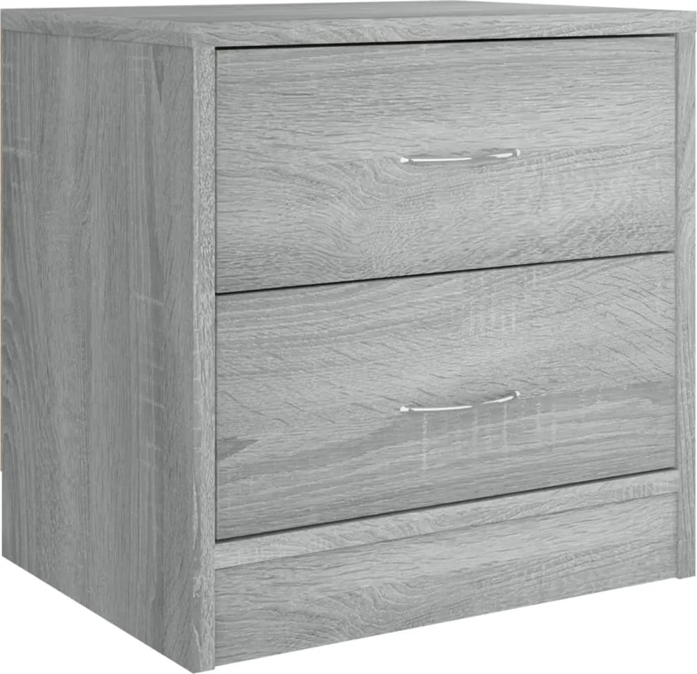 vidaXL Noptieră, gri sonoma, 40x30x40 cm, lemn prelucrat