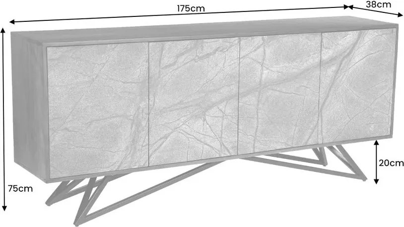 Comoda design unicat Mountain Soul 175cm