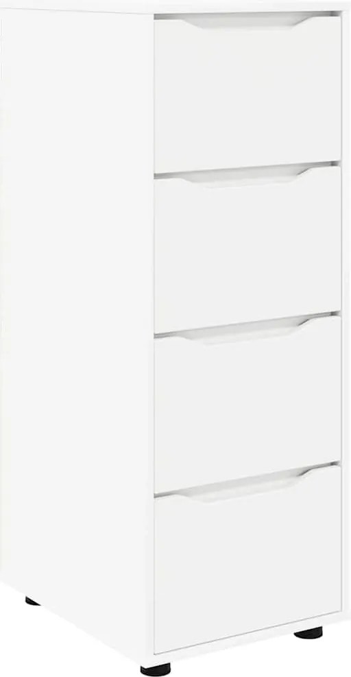 vidaXL Dulap de depozitare Alb 40 x 48 x 105 cm Lemn compozit