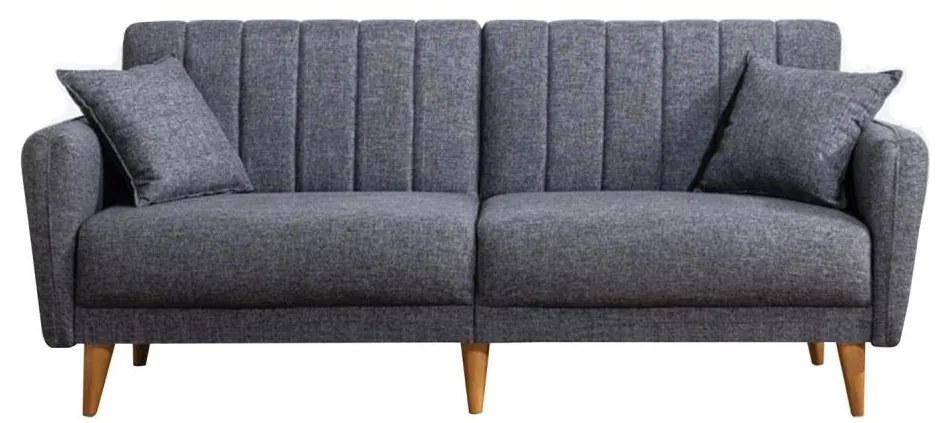 Canapea extensibilă KITO, 2 locuri, gri închis