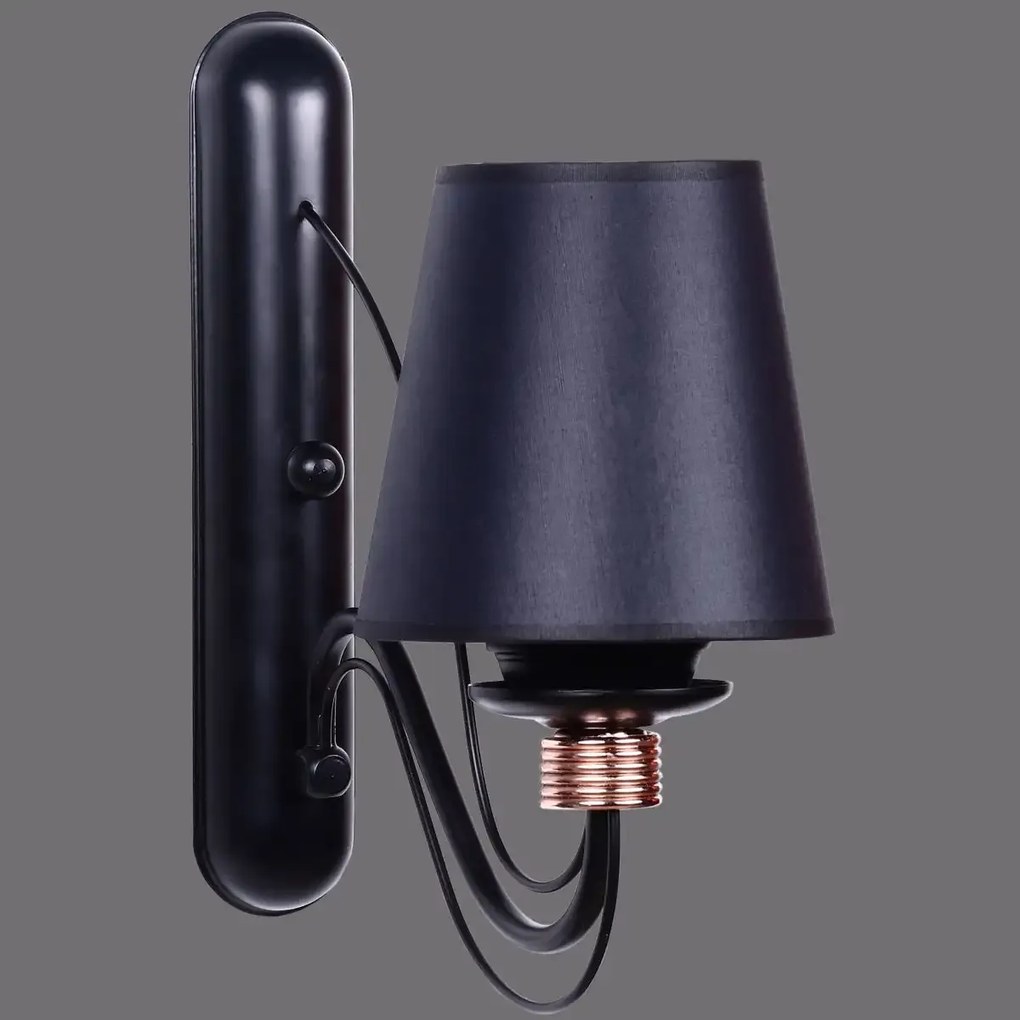 Aplica perete negru homs,seria lx,40048