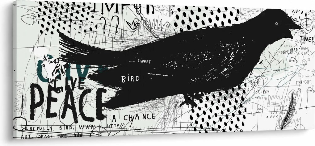 Tablou - Artă stradală - zarvă (120x50 cm)