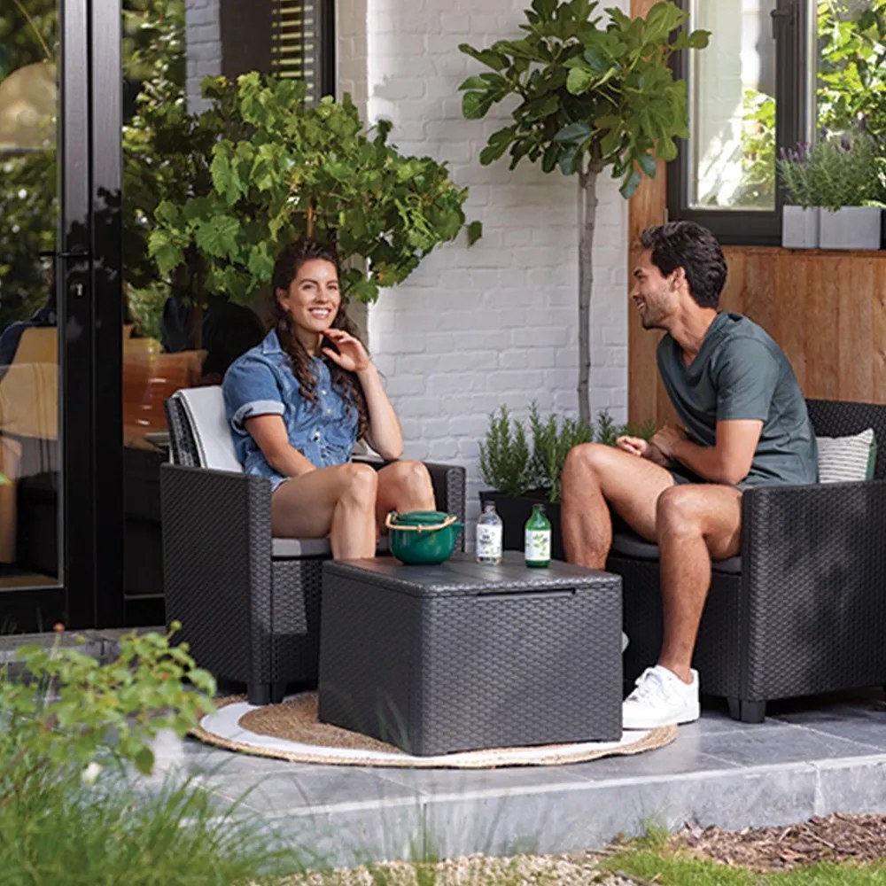 Set mobilier de grădină Claire Balcony, grafit