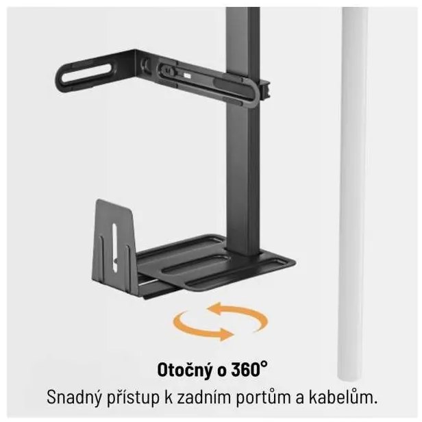 Suport pentru PC Brateck CPB-25, negru