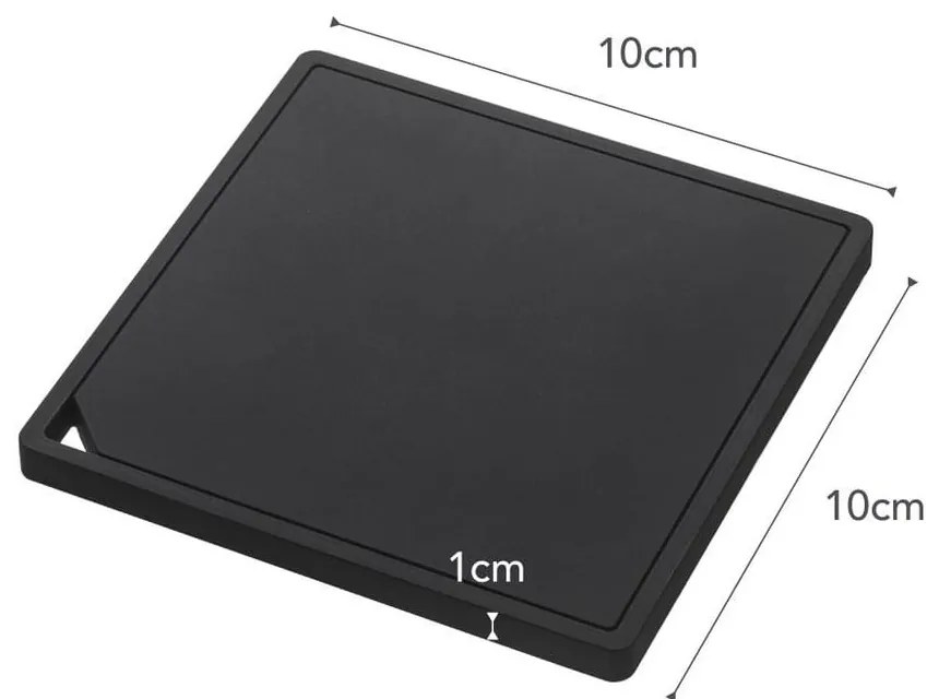 Suport pentru vase fierbinți YAMAZAKI Tower Square, negru