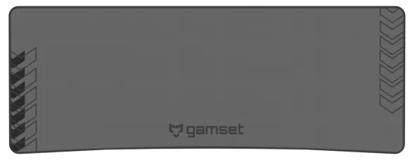 Masă de gaming SNAKE 100x60 cm, iluminare LED RGB, negru