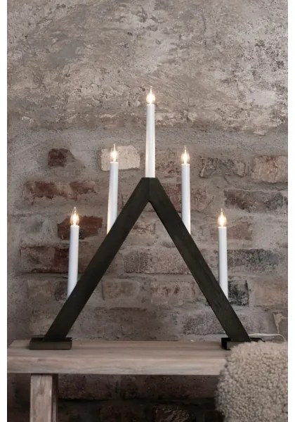 Markslöjd 706224 - Candelabru de Crăciun ARIELE 5xE10/3W/230V pin/maro