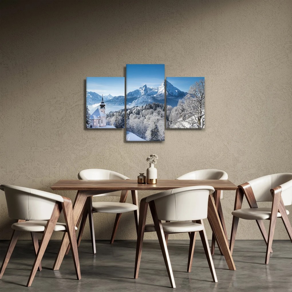 Tablou - Peisaj cu ninsoare (90x60 cm)