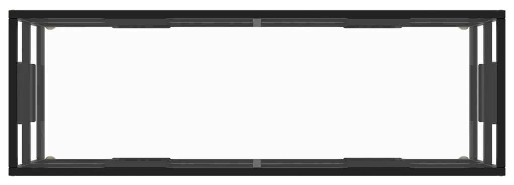 Comoda TV, cu sticla securizata, negru, 120 x 40 x 40 cm 1, Transparent, 120 x 40 x 40 cm