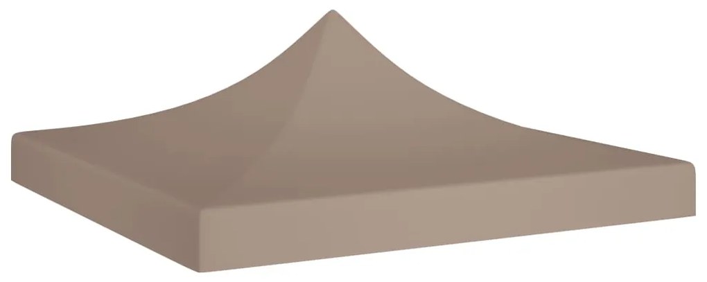 vidaXL Acoperiș pentru cort de petrecere, gri taupe, 3x3 m, 270 g/m²