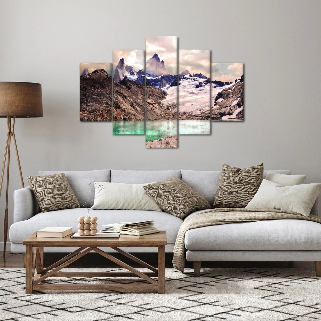 Tablou cu lac montan (150x105 cm)