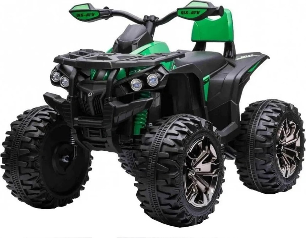 ATV Electric cu acumulator pentru copii NOVOKIDS™ PowerQuad PRO , Cu melodii si lumini, Lungime 103 cm, 3-8 ani , Max 35 kg , Roti EVA, 12V, 4